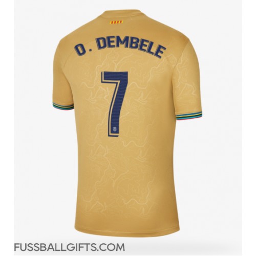 Barcelona Ousmane Dembele #7 Fußballbekleidung Auswärtstrikot 2022-23 Kurzarm